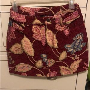 Floral mini skirt